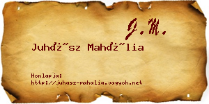 Juhász Mahália névjegykártya